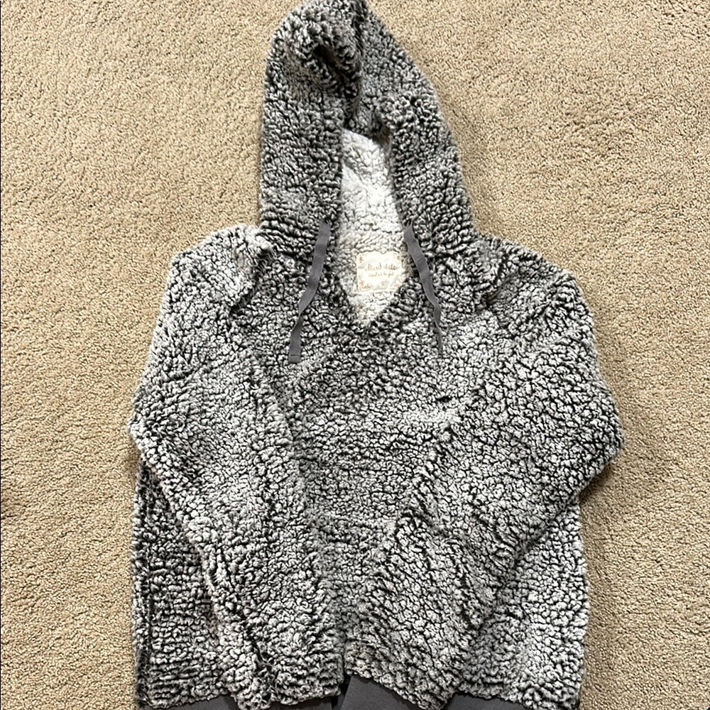 Altar'd State Gray Sherpa Hoodie